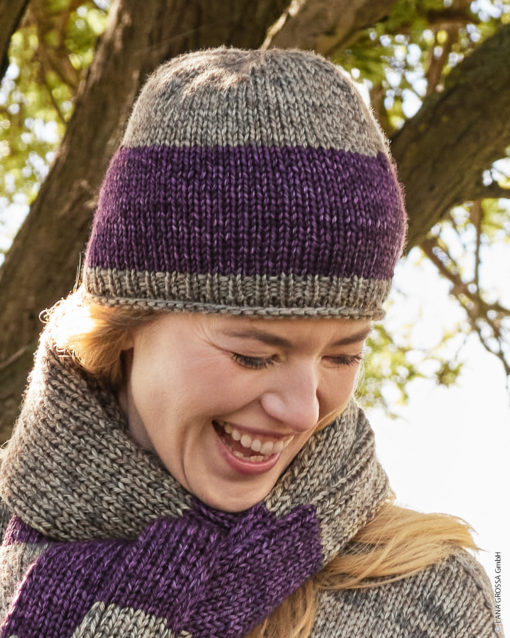 Strickset Damenmütze Aus Vintage Chunky Von Lana Grossa