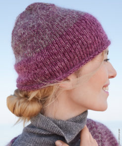 Strickset Mütze Glatt Rechts aus Cool Wool Vintage und Silkhair von Lana Grossa