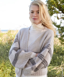 Home 83 Strickset Jacke Mit Fantasiemuster Aus Silkhair, Merino Superiore Und Cool Wool Von Lana Grossa