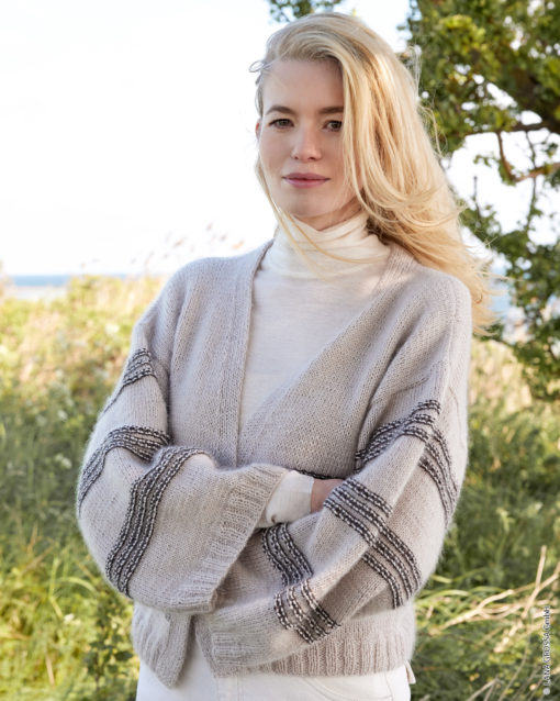 Strickset Jacke Mit Fantasiemuster Aus Silkhair, Merino Superiore Und Cool Wool Von Lana Grossa