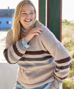 Strickset Pullover Mit Streifen aus Cool Wool und Cool Wool Vintage von Lana Grossa