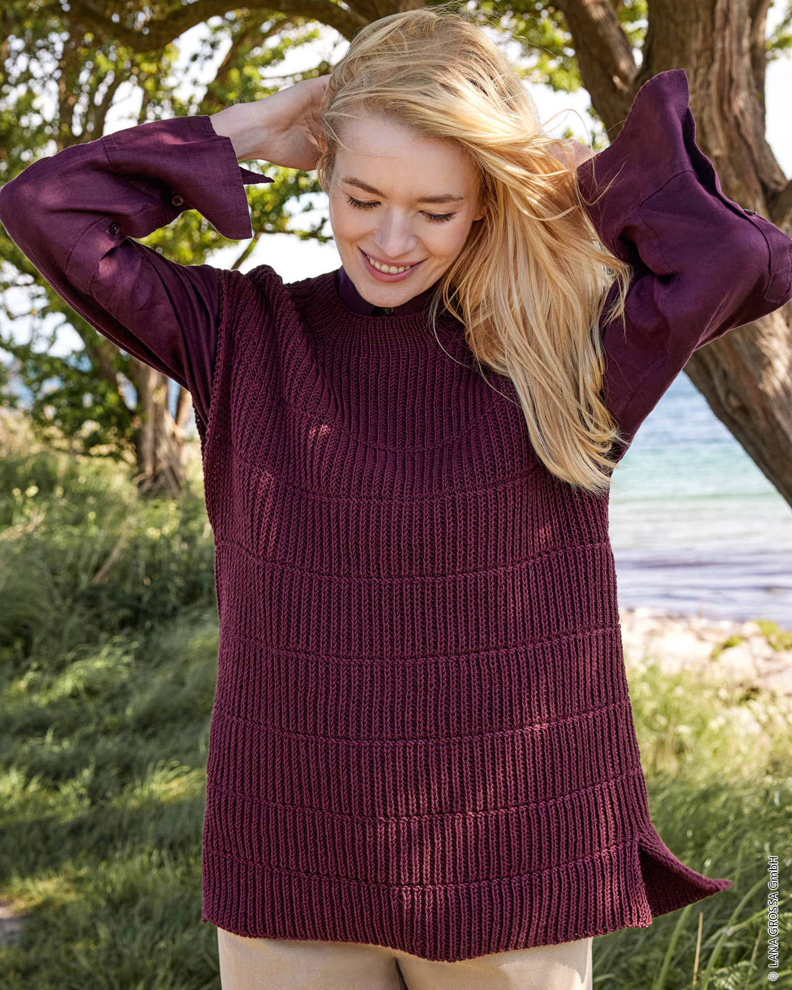 Strickset Pullunder Mit Schlitz Aus Cool Wool Von Lana Grossa 1 Strickset Pullunder Mit Schlitz Aus Cool Wool Von Lana Grossa