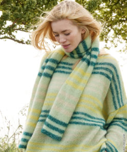 Strickset Schal Mit Rippenmuster aus Cool Wool Lace und Silkhair von Lana Grossa