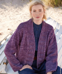 Strickset Top Down Kurzjacke aus Vintage Superchunky von Lana Grossa