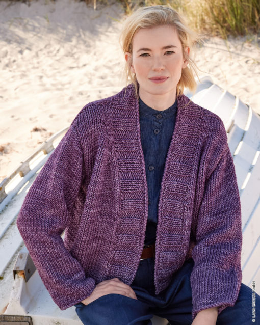 Strickset Top Down Kurzjacke Aus Vintage Superchunky Von Lana Grossa
