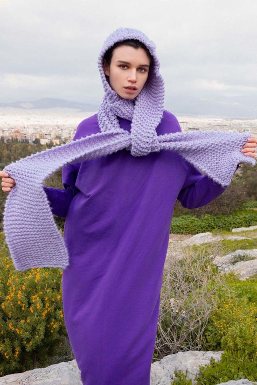 Strickset Kapuzenschal Aus Fire Von Lang Yarns