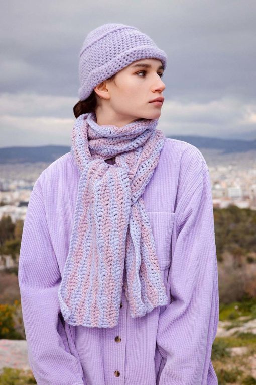 Strickset Schal Aus Memory Von Lang Yarns