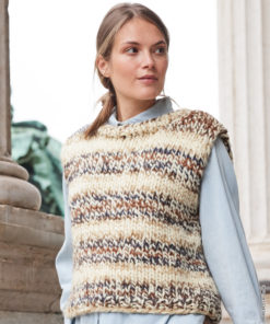 Strickset Slipover Glatt Rechts aus Dolce von Lana Grossa