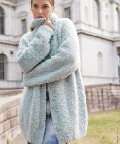 Strickset Longjacke Mit Druckknöpfen aus Orsetto von Lana Grossa