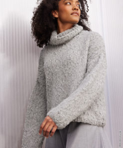 Strickset Rollkragen-pullover aus Caramella von Lana Grossa