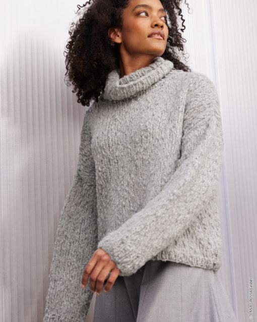 Strickset Rollkragen-Pullover Aus Caramella Von Lana Grossa
