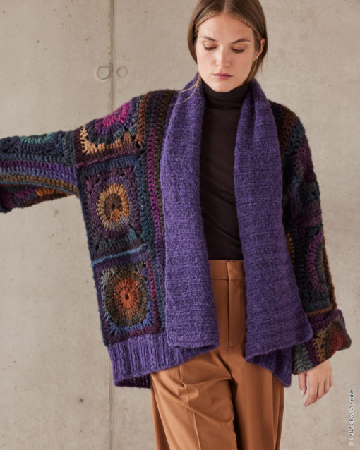 Strickset Jacke Mit Grannys Aus Bomba Und Alpaca Air Ii Von Lana Grossa