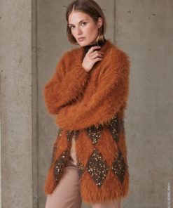 Strickset Jacke Mit Rauten Aus Ecopuno, Basta Und Cosmo Von Lana Grossa 5 Hw2025 Filati Journal 70 Lana Grossa 9230070 M29 Mf3