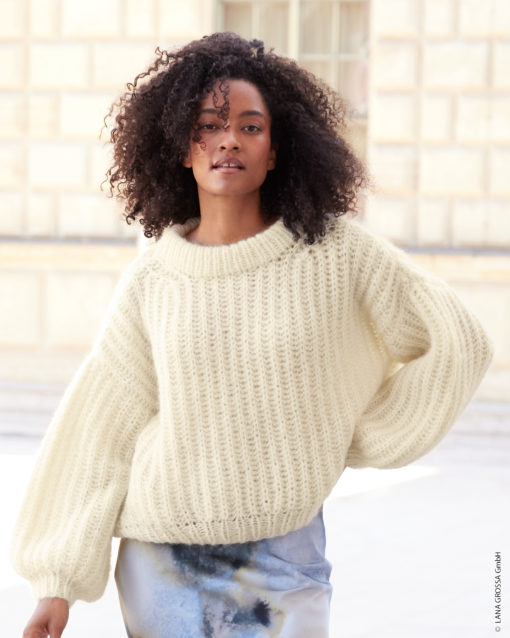 Strickset Pullover Im Vollpatent Aus Mohair Di Gio Von Lana Grossa