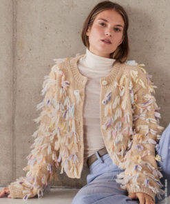 Strickset Jacke Mit Fransen aus Brigitte No. 2 und Cassata von Lana Grossa