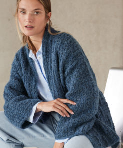 Strickset Häkel-cardigan aus Alpaca Air II von Lana Grossa