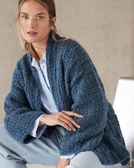 Strickset Häkel-Cardigan Aus Alpaca Air Ii Von Lana Grossa