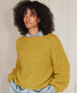 Strickset Top-down Raglansweater aus Alpaca Air II von Lana Grossa