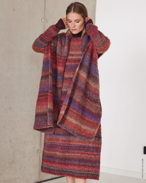 Strickset Kleid Aus Gigante Multi Von Lana Grossa