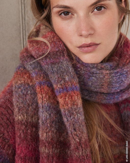 Strickset Schal Aus Gigante Multi Von Lana Grossa