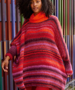 Strickset Ponchopullover Aus Gigante Und Basta Von Lana Grossa 5 Hw2025 Filati Journal 70 Lana Grossa 9230070 M51 Mf3