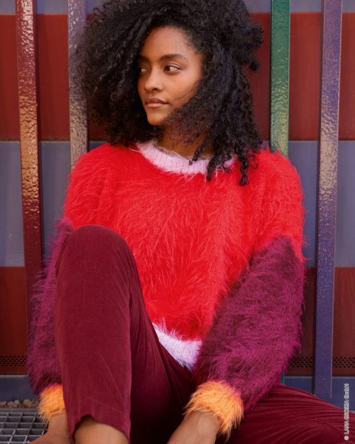 Strickset Bunter Pullover Aus Basta Von Lana Grossa