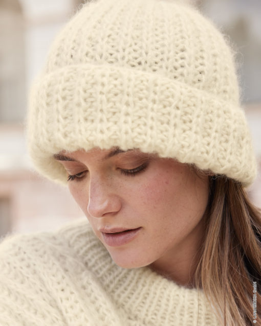 Strickset Mütze Im Halbpatent Aus Mohair Di Gio Von Lana Grossa