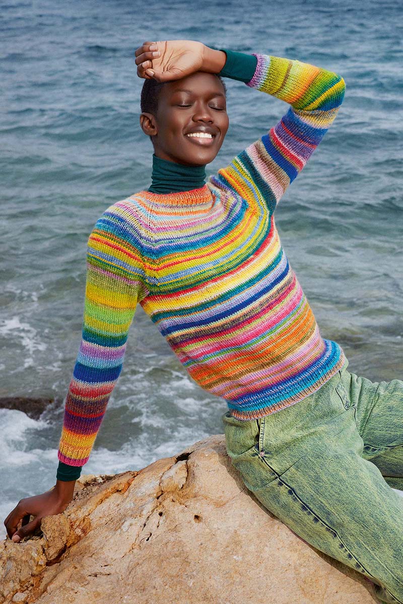 Strickset Pullover Top Down Aus Infinity Von Lang Yarns 1 Strickset Pullover Top Down Aus Infinity Von Lang Yarns