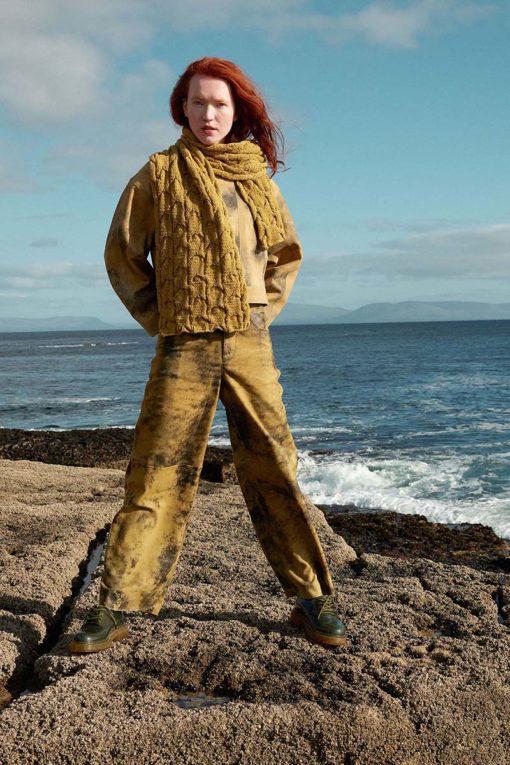 Strickset Schal Aus Donegal Woolen Spun Von Lang Yarns
