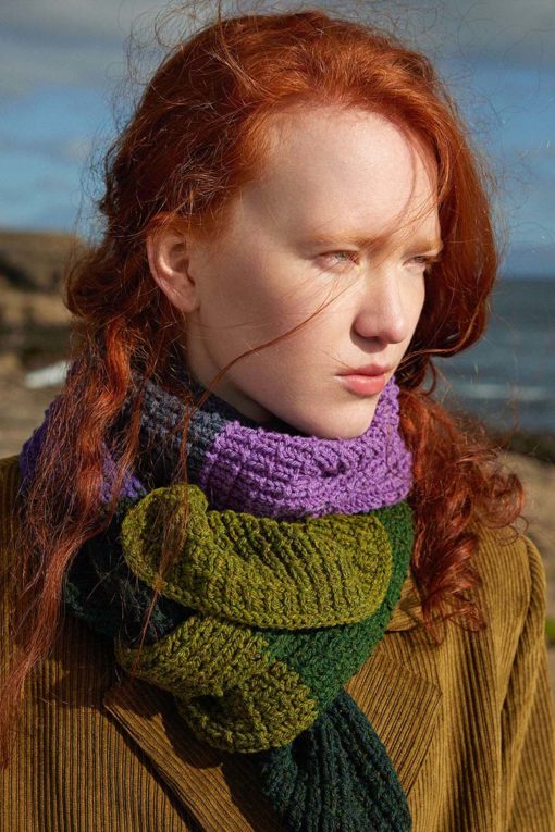 Strickset Schal Aus Donegal Woolen Spun Von Lang Yarns
