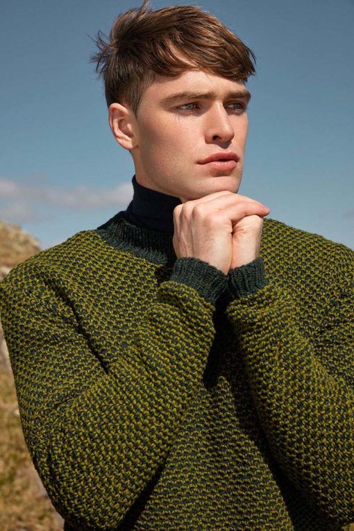 Strickset Herrenpullover Aus Donegal Woolen Spun Von Lang Yarns