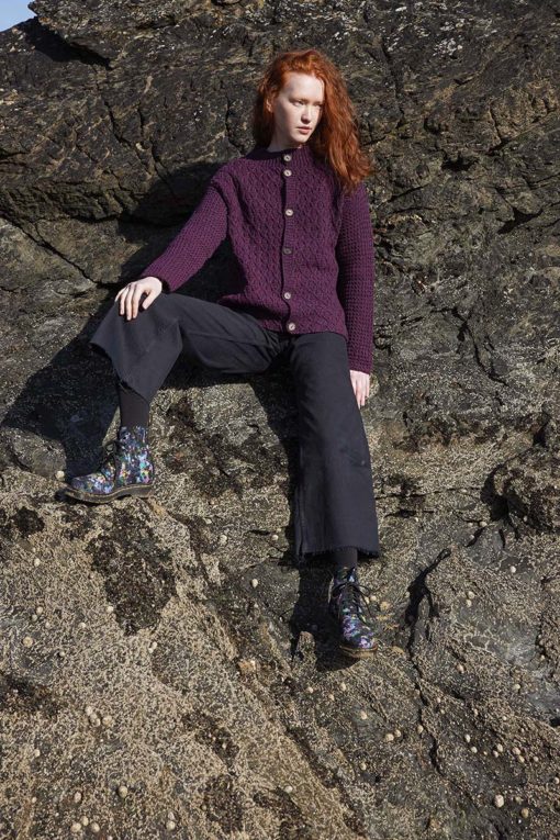 Strickset Jacke Unisex Aus Donegal Woolen Spun Von Lang Yarns