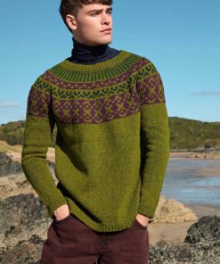 Strickset Pullover Top Down aus Donegal Woolen Spun von Lang Yarns