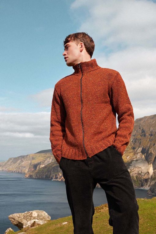 Strickset Herrenjacke Aus Donegal Tweed+ Von Lang Yarns