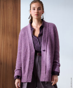 Strickset Jacke Mit Verschlussblende aus Brigitte No. 2 von Lana Grossa