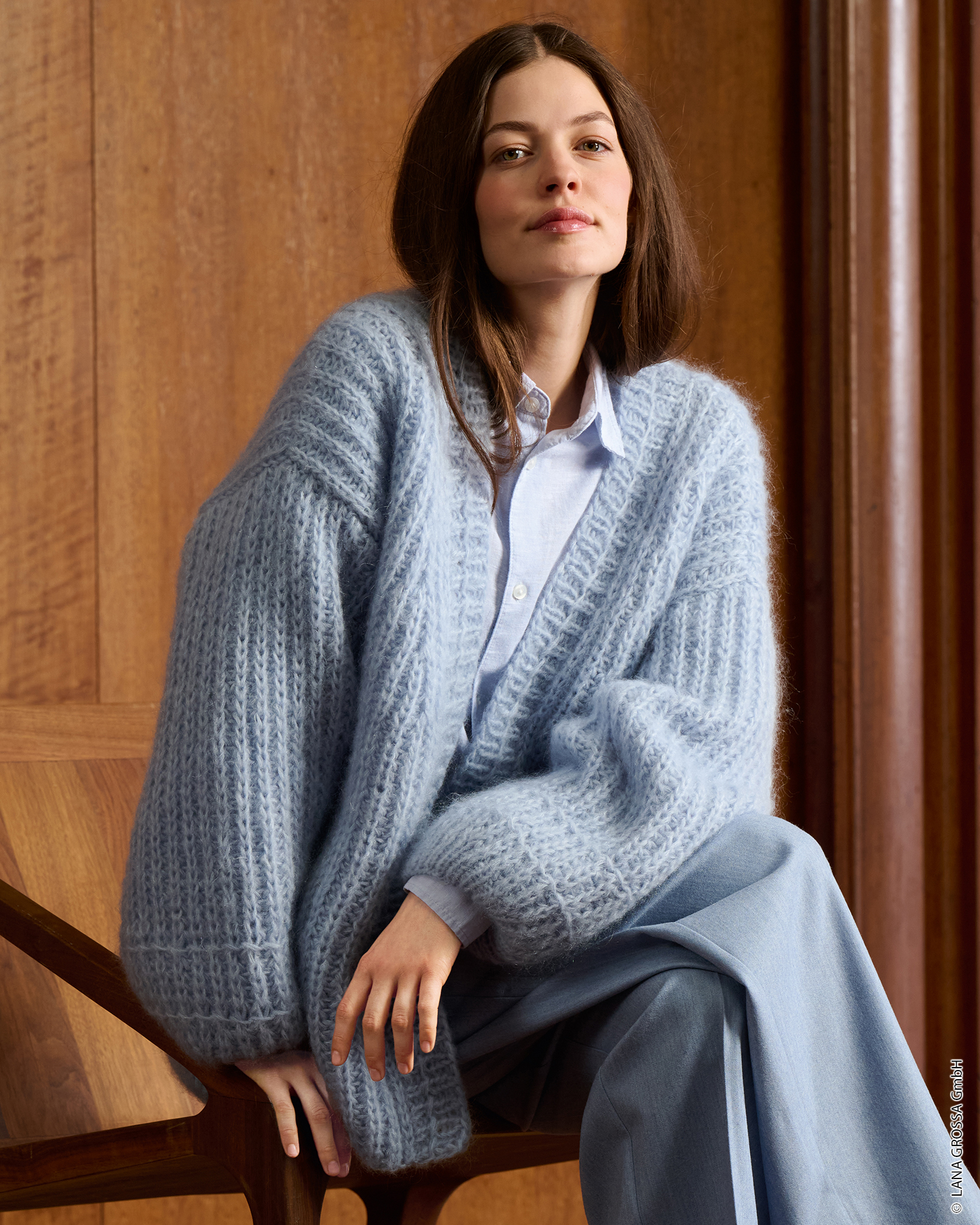 Strickset Jacke Im Halbpatent Aus Mohair Di Gio Von Lana Grossa 1 Strickset Jacke Im Halbpatent Aus Mohair Di Gio Von Lana Grossa