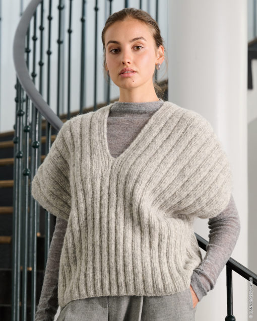 Strickset Slipover Aus Airy Und Glamour Von Lana Grossa