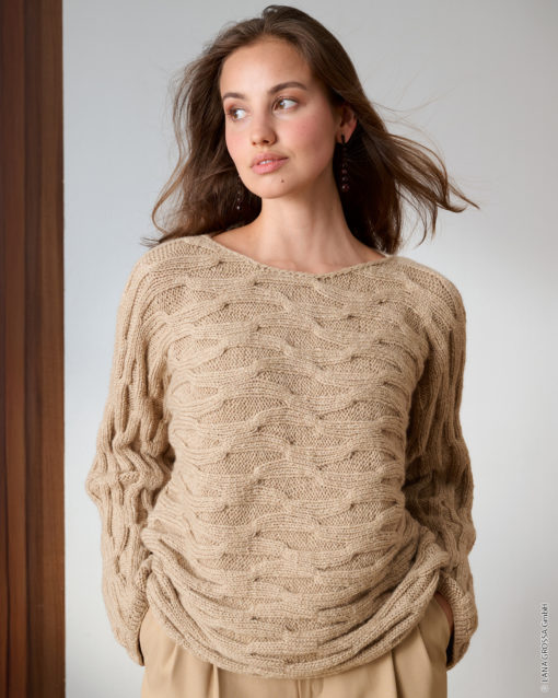 Strickset Pullover Im Struktur-Rippenmuster Aus Cool Merino Von Lana Grossa