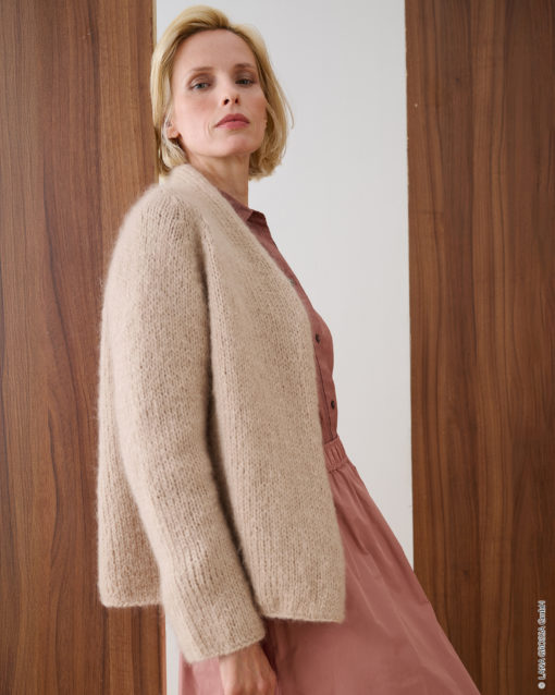 Strickset Jacke Ohne Verschluss Aus Mohair Di Gio Von Lana Grossa