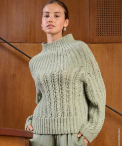 Strickset Pullover Mit Rundpasse aus Alta Moda Alpaca von Lana Grossa