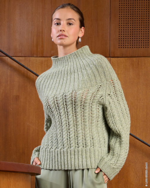Strickset Pullover Mit Rundpasse Aus Alta Moda Alpaca Von Lana Grossa