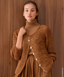 Strickset Raglanjacke aus Brigitte Silkdream von Lana Grossa