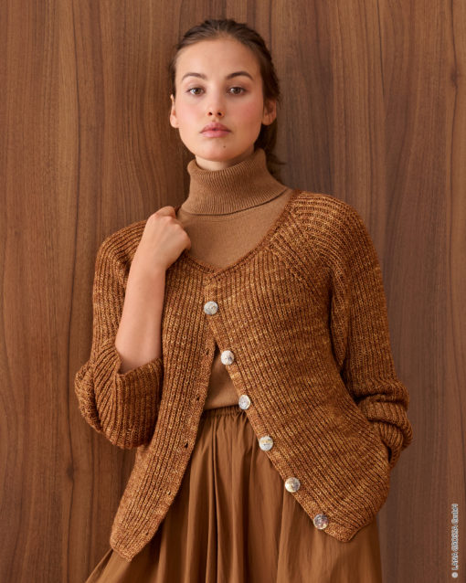 Strickset Raglanjacke Aus Brigitte Silkdream Von Lana Grossa