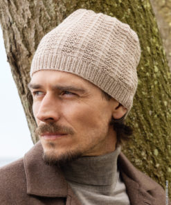 Strickset Mütze Im Strukturmuster aus Cool Wool von Lana Grossa