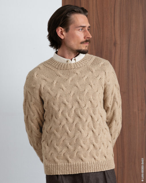 Strickset Pullover Im Zopfmuster Aus Cool Merino Big Von Lana Grossa