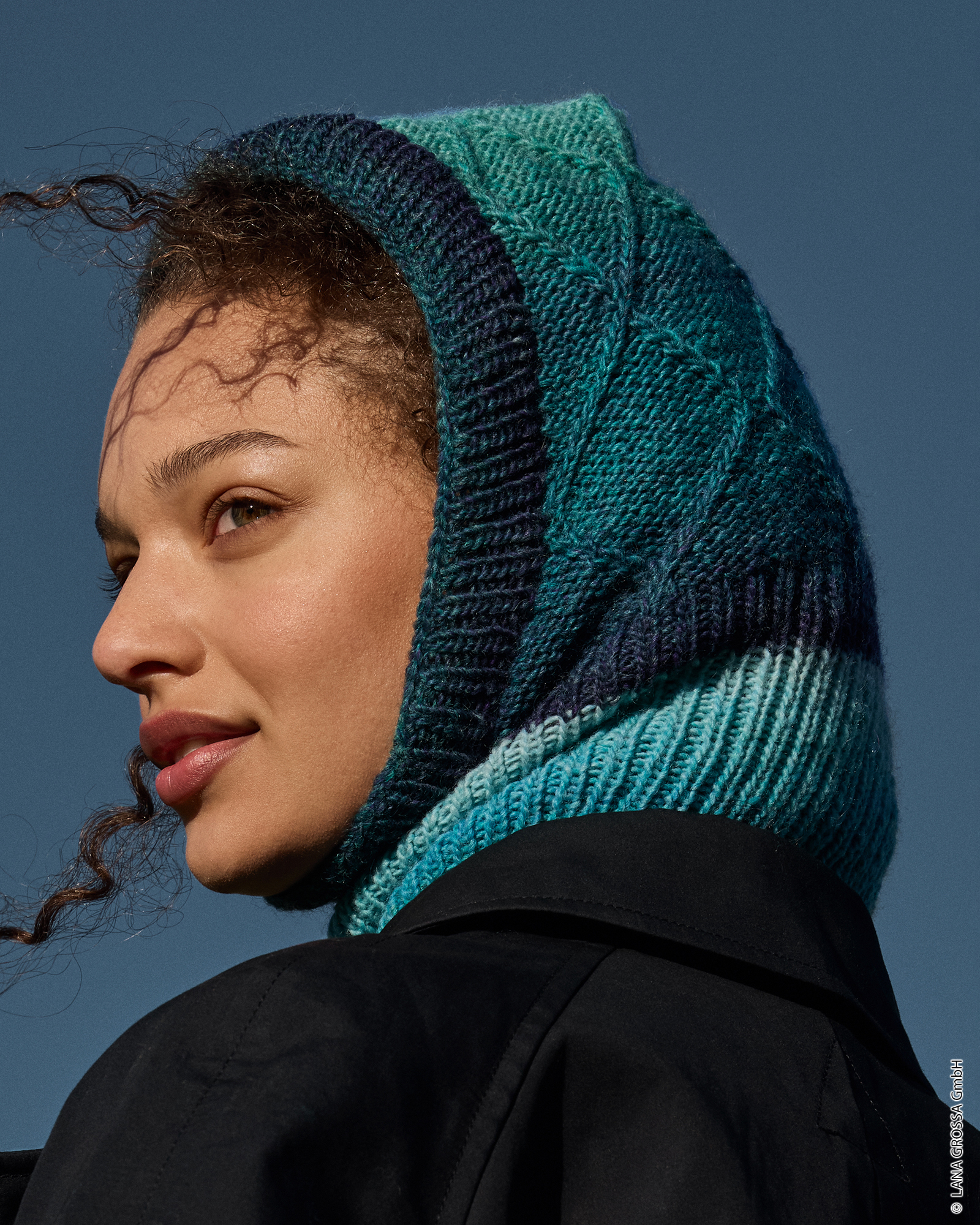 Strickset Schalmütze Aus Gomitolo Fumo Von Lana Grossa 1 Strickset Schalmütze Aus Gomitolo Fumo Von Lana Grossa