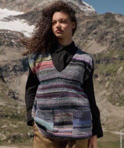 Strickset V-pullunder aus Gomitolo Intenso von Lana Grossa