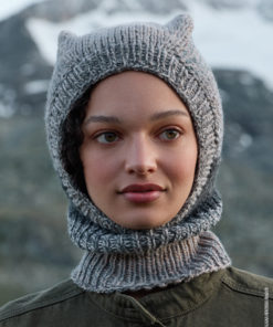 Strickset Balaklava Schalmütze aus Gomitolo Fumo von Lana Grossa