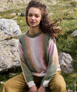 Strickset Pullover Quer Gestrickt aus Gomitolo Fumo von Lana Grossa