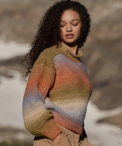 Strickset Pullover Mit Betonten ärmeln aus Gomitolo Versione von Lana Grossa